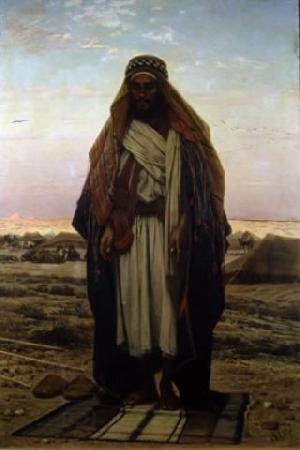 Stefano Ussi La prieghiera nel deserto China oil painting art